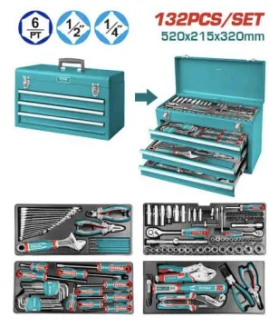 TOTAL CAISSE MET+132OUTILS THPTCS71321