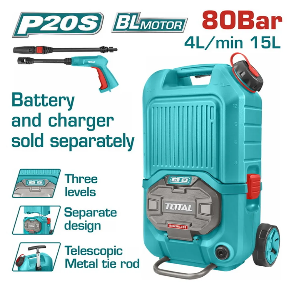 TOTAL LAVEUR HP 80B 40V S/FIL TPWLI4006