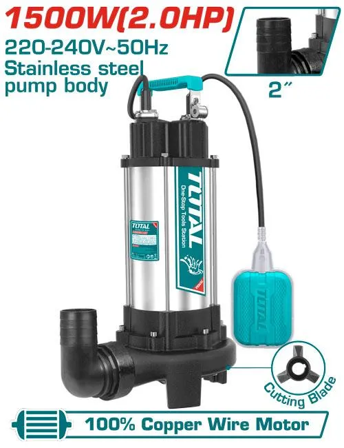 TOTAL POMPE VID CAVE 1500W TWP7150026