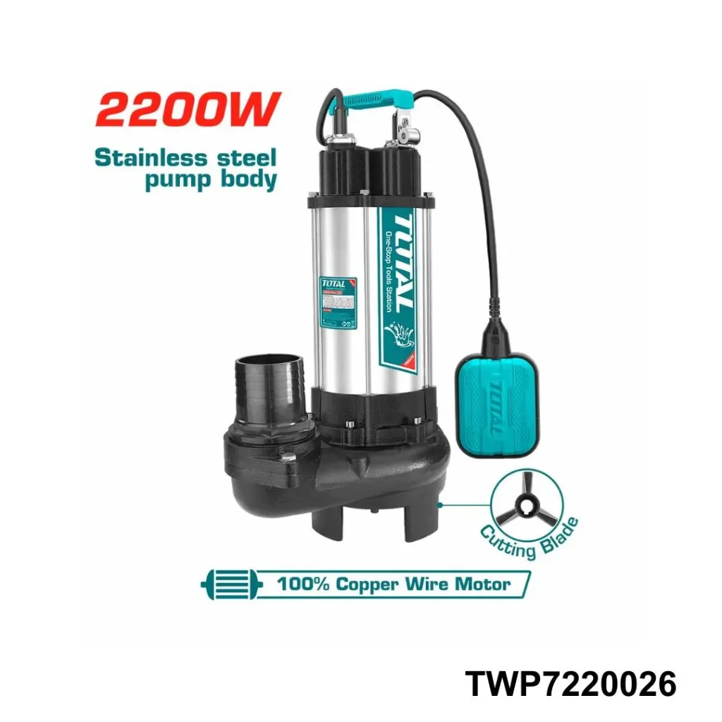 TOTAL POMPE VID CAVE 2200W TWP7220026